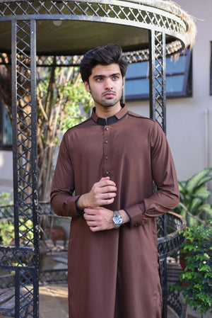 BROWN-KMAEEZ SAHLWAR