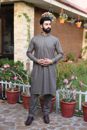 GREY-KAMEEZ SHALWAR