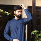 NAVY BLUE-KAMEEZ SHALWAR