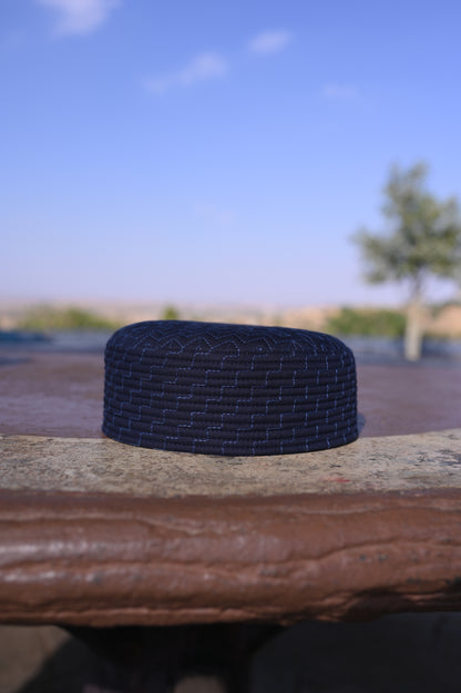 Zigzag Embroidered Kufi Caps