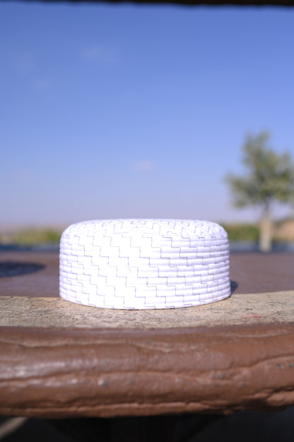 Zigzag Embroidered Kufi Caps