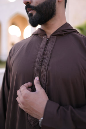 Brown Hoody Thobe