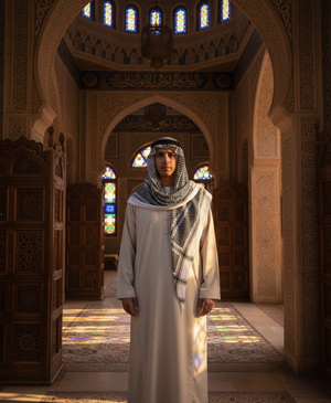 Shemag Keffiyeh  - Black & White