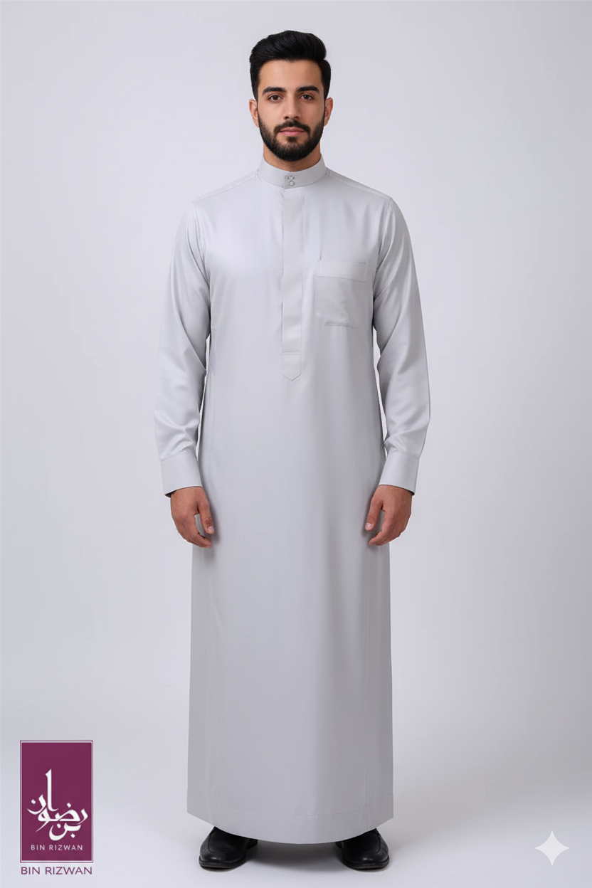 Plain Off-White Saudi Thobe