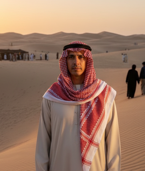 Shemag Keffiyeh  - Red & White