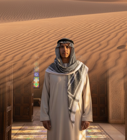 Shemag Keffiyeh  - Black & White