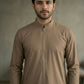 Saudi Zipper brown Thobe