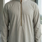 Saudi Zipper Grey Thobe