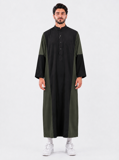 Black With Olive Green Designer