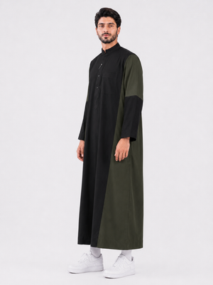 Black With Olive Green Designer
