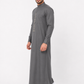 Grey Embroidered Thobe
