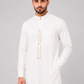 White Embroidered Thobe