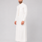 White Embroidered Thobe