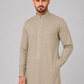 Beige Embroidered Thobe