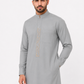 Silver Grey Embroidered Thobe