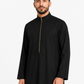 Saudi Zipper Black Thobe