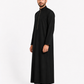 Saudi Zipper Black Thobe