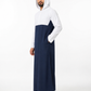 White With Navy Blue Designer Hoodie