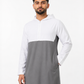 White With Grey Designer Hoodie