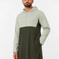 Light Green With Olive Green Designer Hoodie