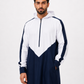 Premium Navy Blue With White Designer Hoodie
