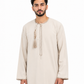 Light Beigh Omani Thobes With Tussle