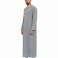 Light Grey Omani Thobes With Tussle