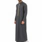 Grey Saudi Calligraphy Thobe