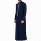 Navy Blue Saudi Calligraphy Embroidered Thobe