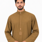 Copper Saudi Embroidery Thobe