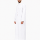 White Saudi Embroidery Thobe