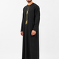 Black Embroidered Emirati Thobe