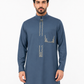 Sea Green Embroidered Saudi Thobe