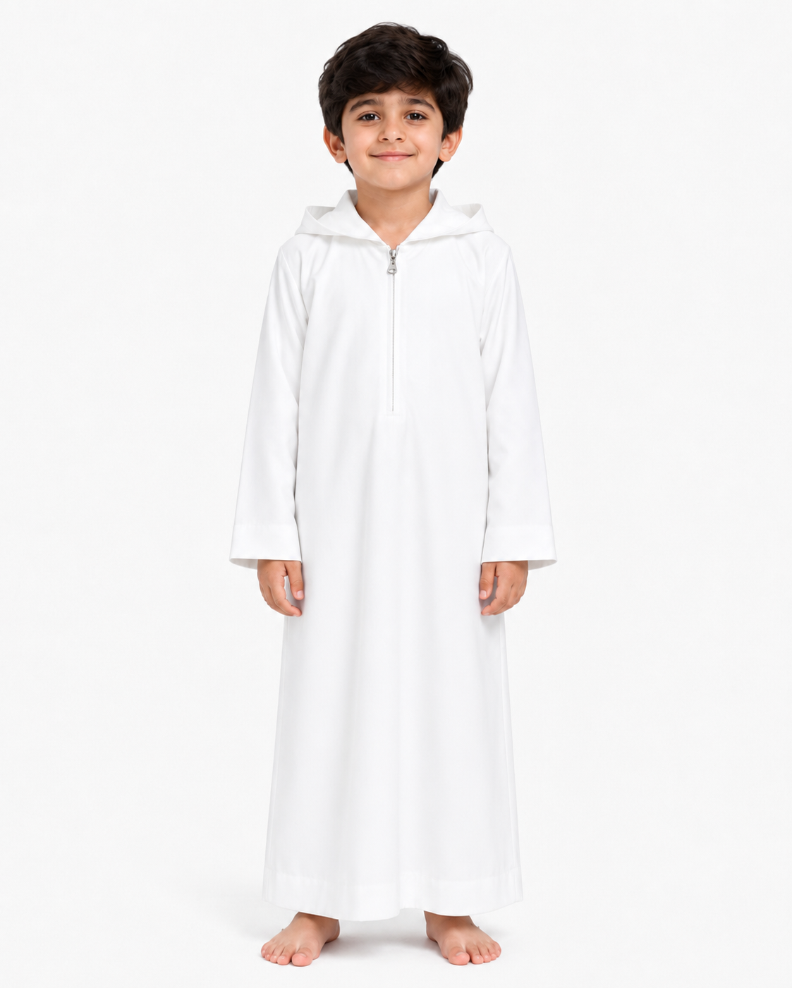 White Kids Hoodie Thobe
