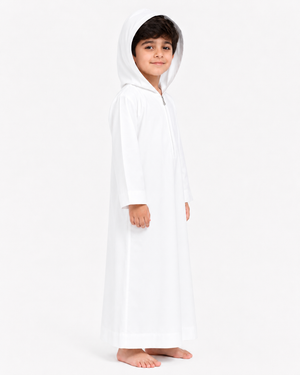 White Kids Hoodie Thobe