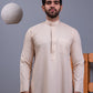 Light Beige Embroidered Thobe