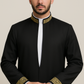 Black Embroidery Thobe