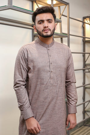 Light Pink Textured Kameez Shalwar