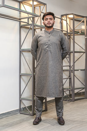 Charcol Grey Kameez Shalwar