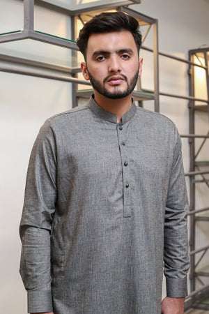 Charcol Grey Kameez Shalwar
