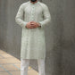Embroidered light green Cotton Kurta