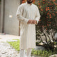 Embroidered off white Cotton Kurta
