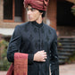 JACKARD BLACK CUT DANA EMB WITH HANDWORK