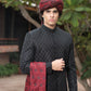 JACKARD BLACK CUT DANA EMB WITH HANDWORK