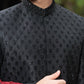 JACKARD BLACK CUT DANA EMB WITH HANDWORK