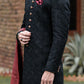 JACKARD DESIGNER BLACK SHERWANI