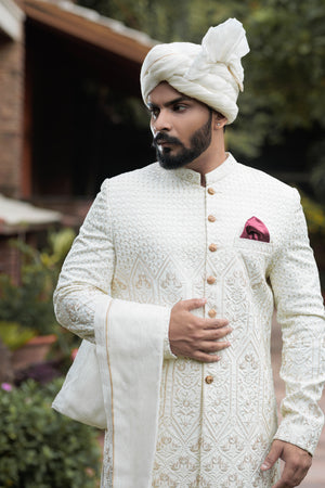 SHERWANI EMBROIDERY WITH H.WORK