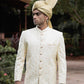 JACKARD WHITE SHERWANI