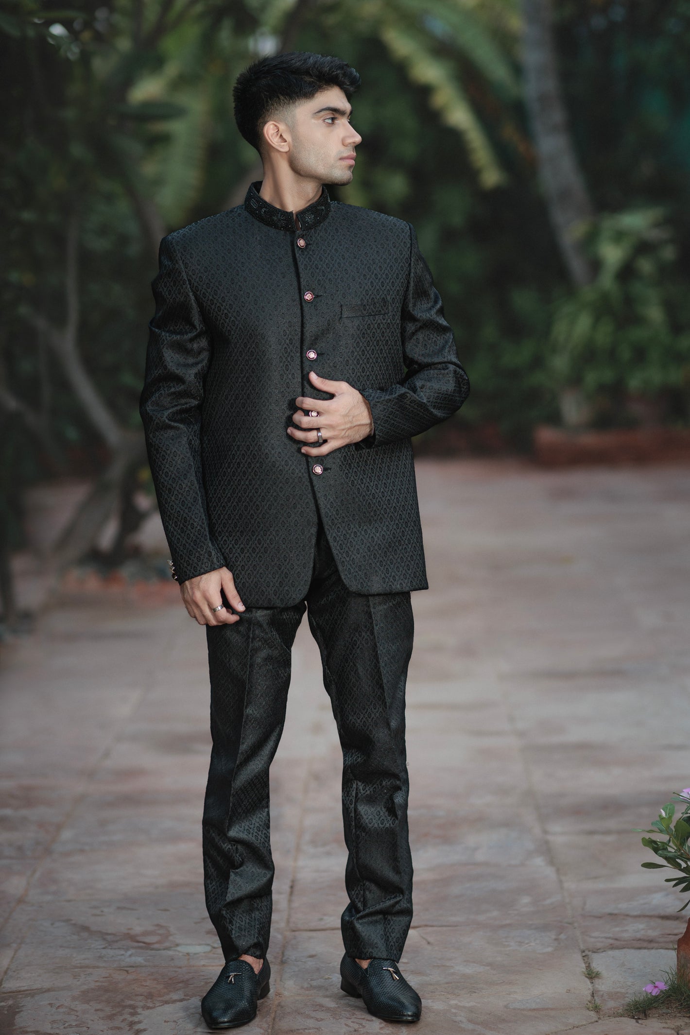 BLACK LUXURY 3-PIECE SUIT FOR MEN'S