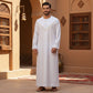 White Embroidered Emirati Thobe